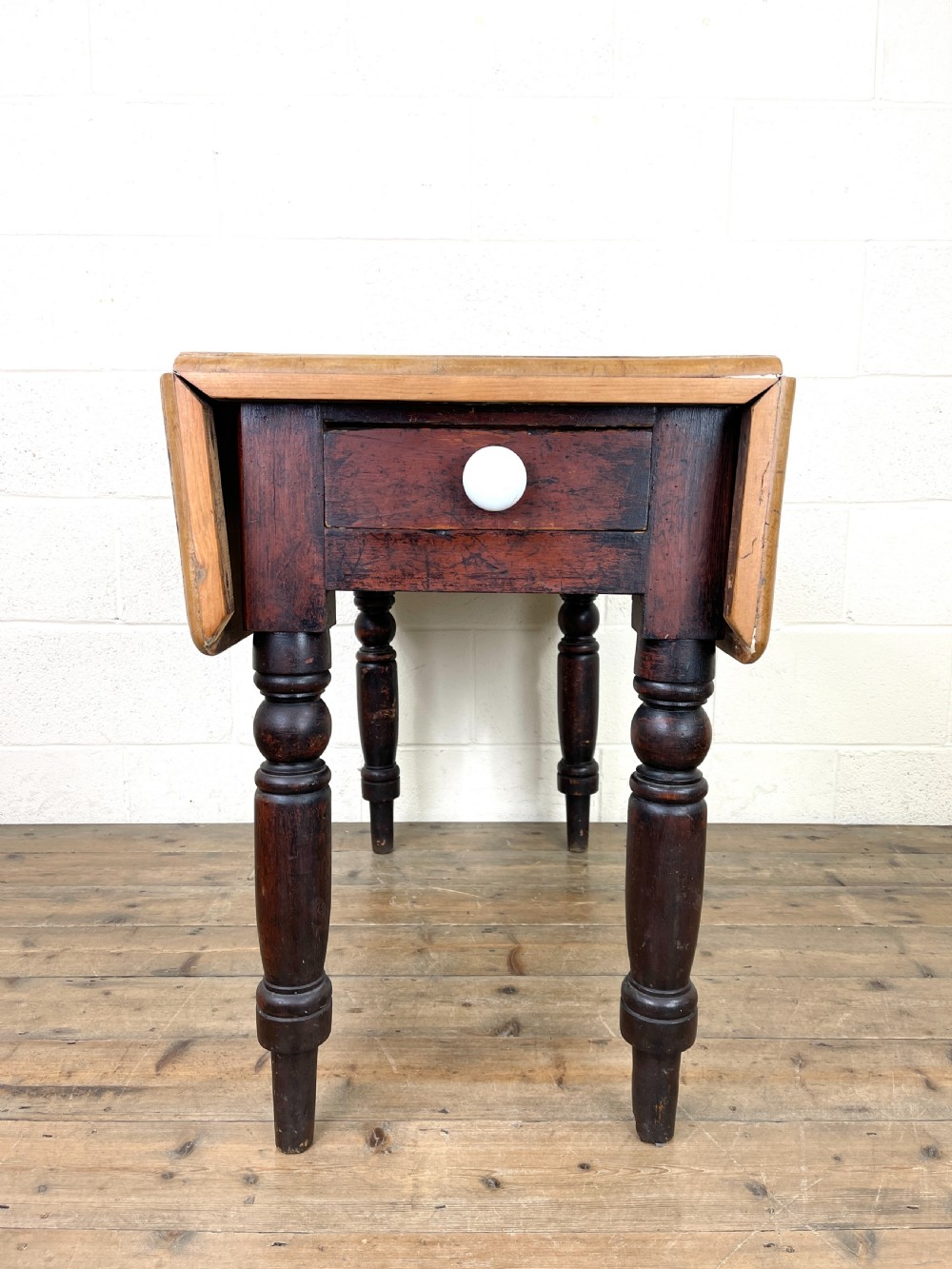 Antique Pine Drop Leaf Table View III