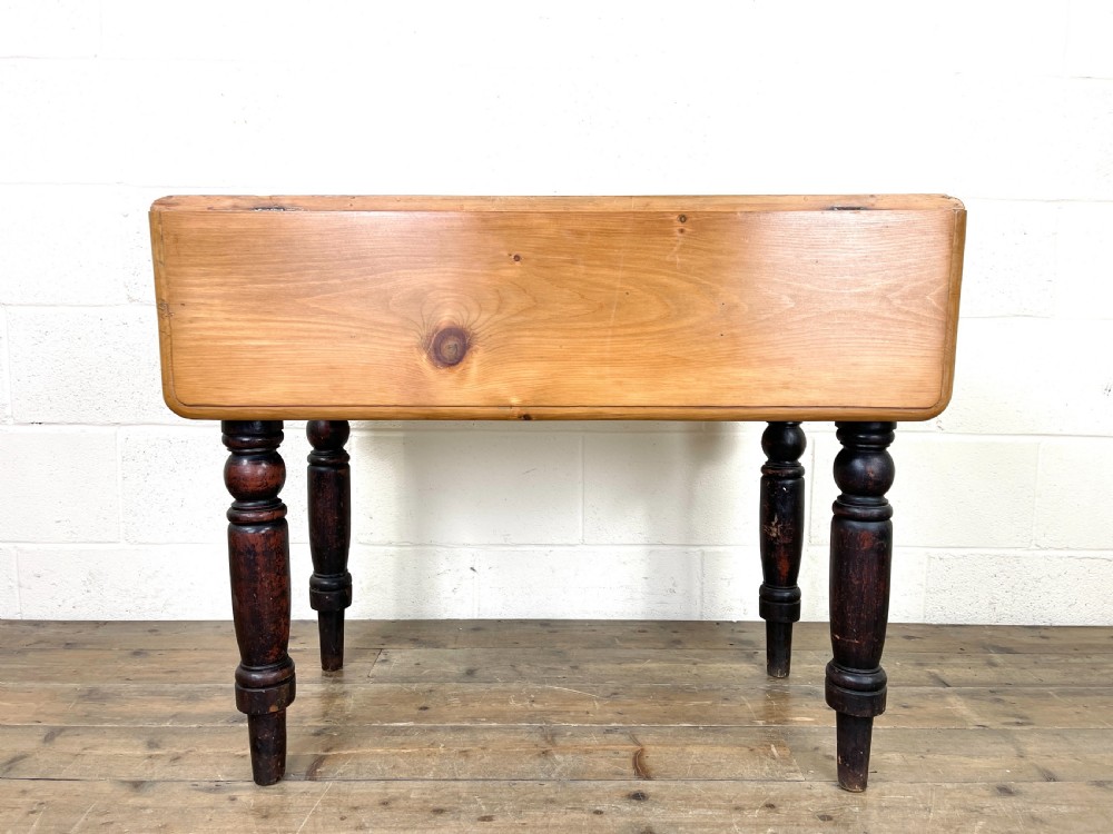 Antique Pine Drop Leaf Table View X