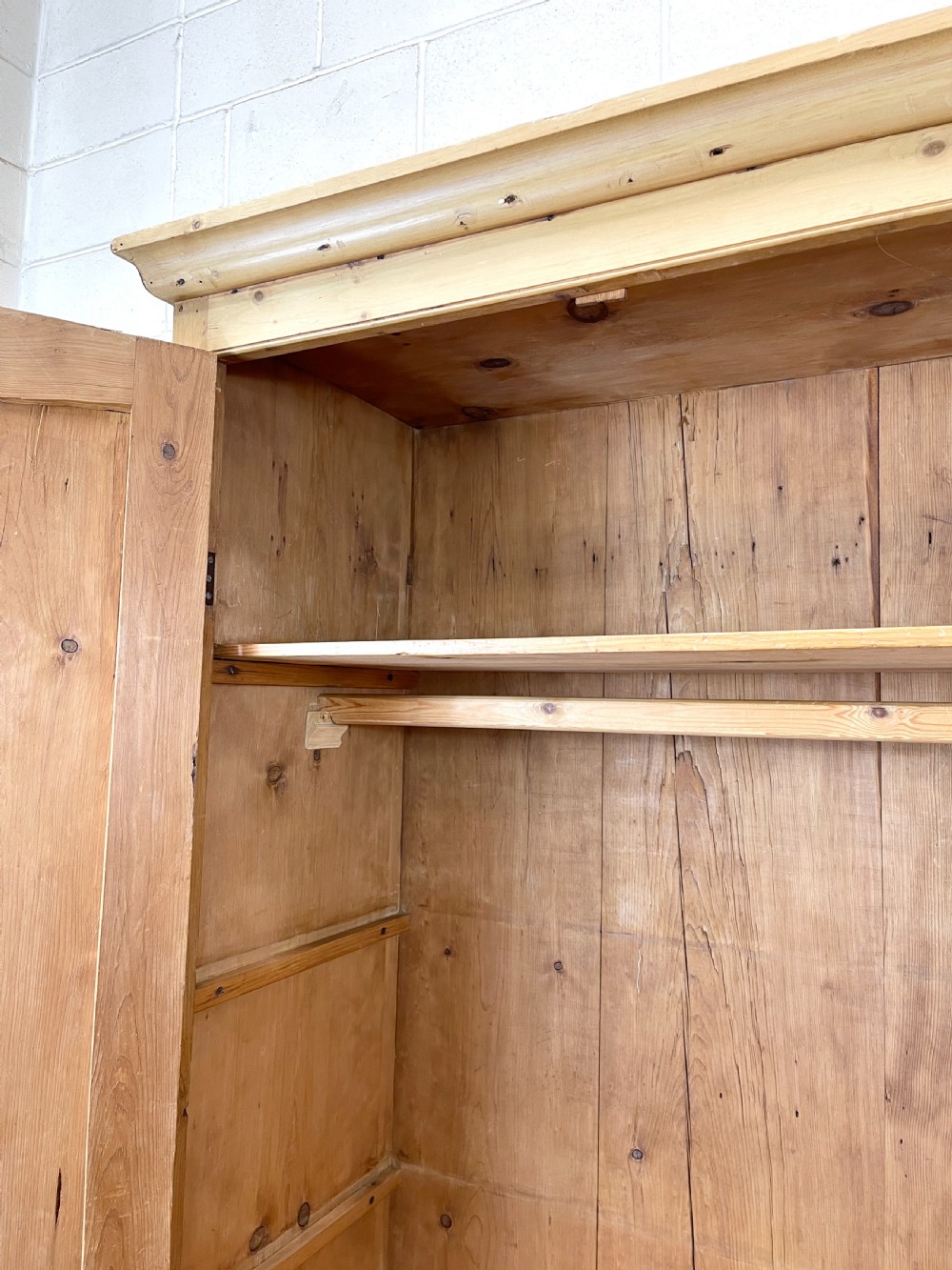 Victorian Antique Pine Wardrobe View V
