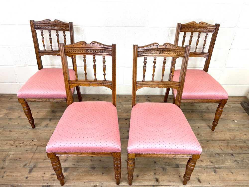 Set of Four Antique Dining Chairs View II