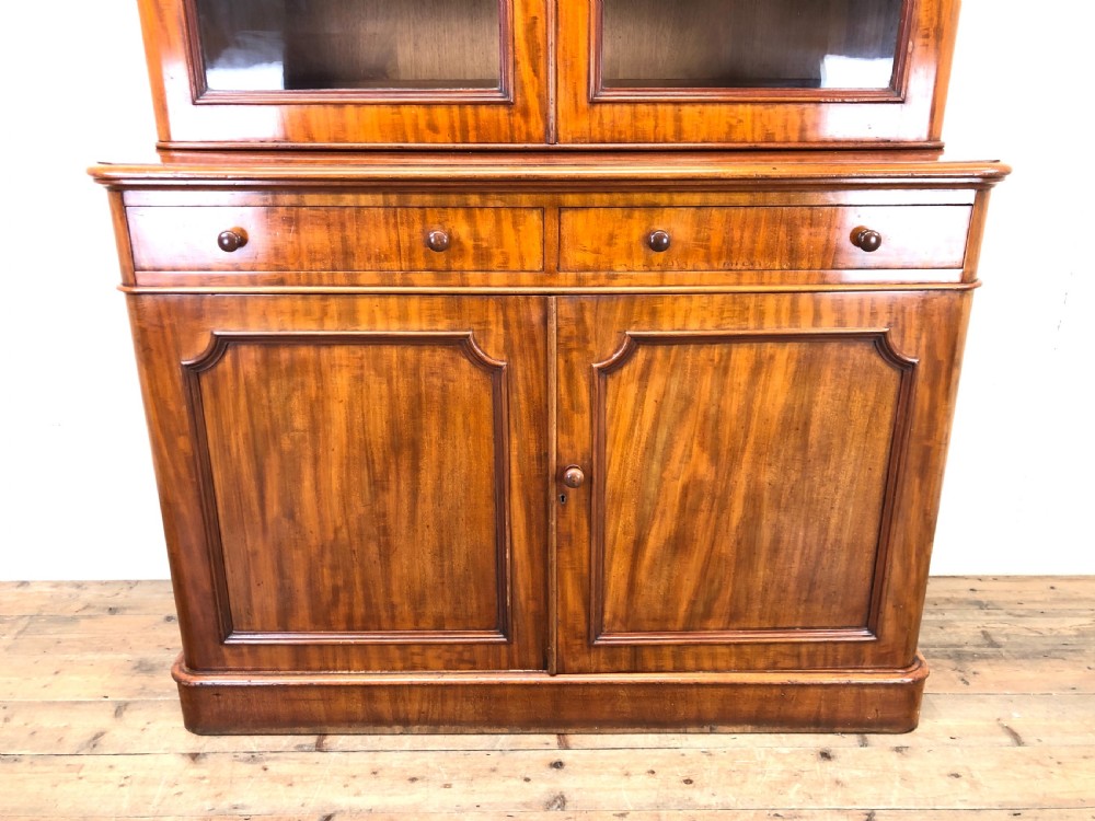 ANTIQUE MAHOGANY TWO STAGE BOOKCASE View III