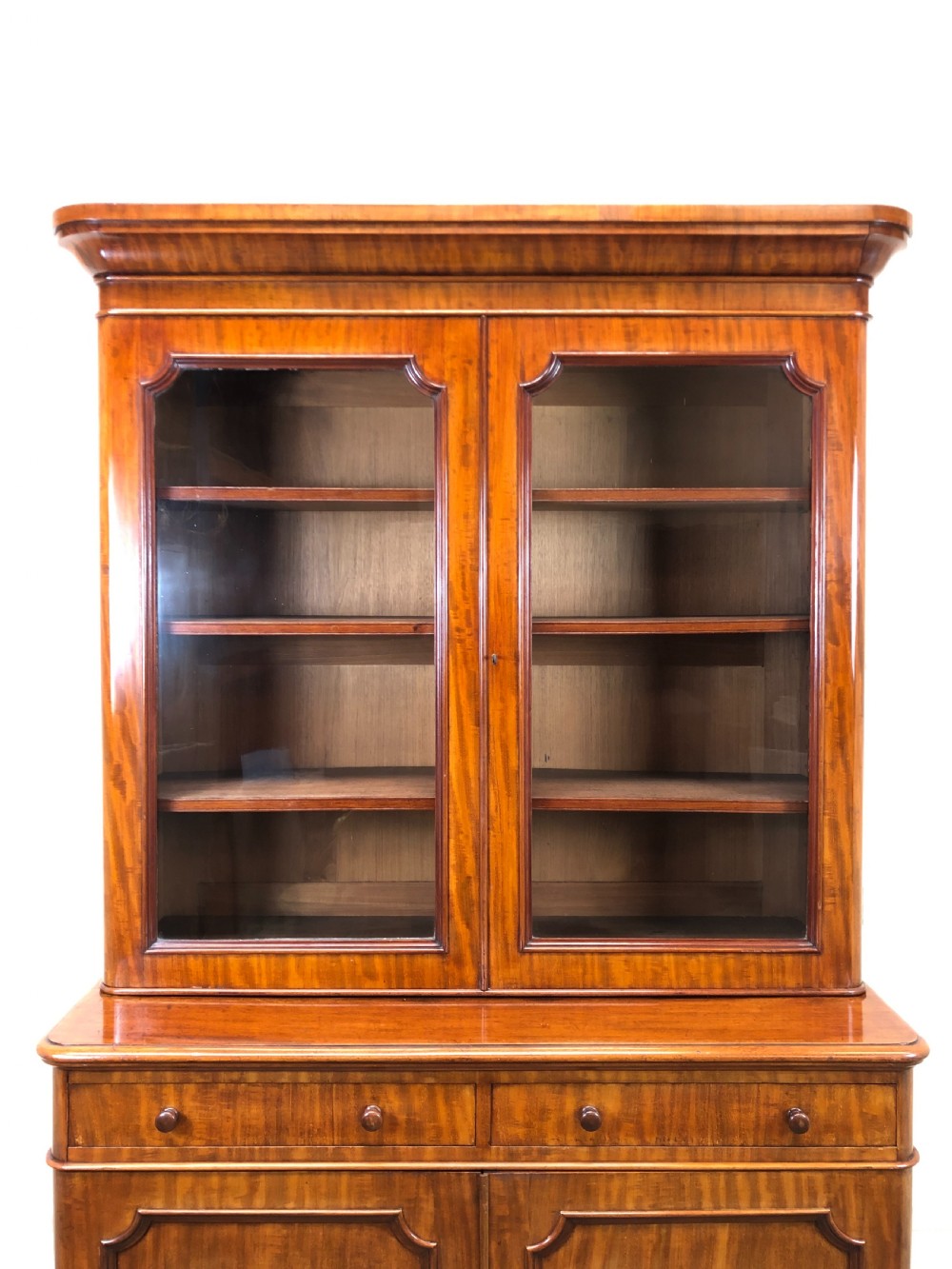 ANTIQUE MAHOGANY TWO STAGE BOOKCASE View IV