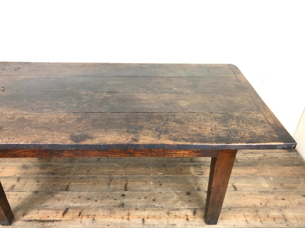 EARLY 19TH CENTURY OAK KITCHEN TABLE View VIII