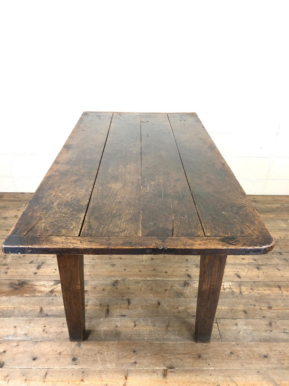 EARLY 19TH CENTURY OAK KITCHEN TABLE View X