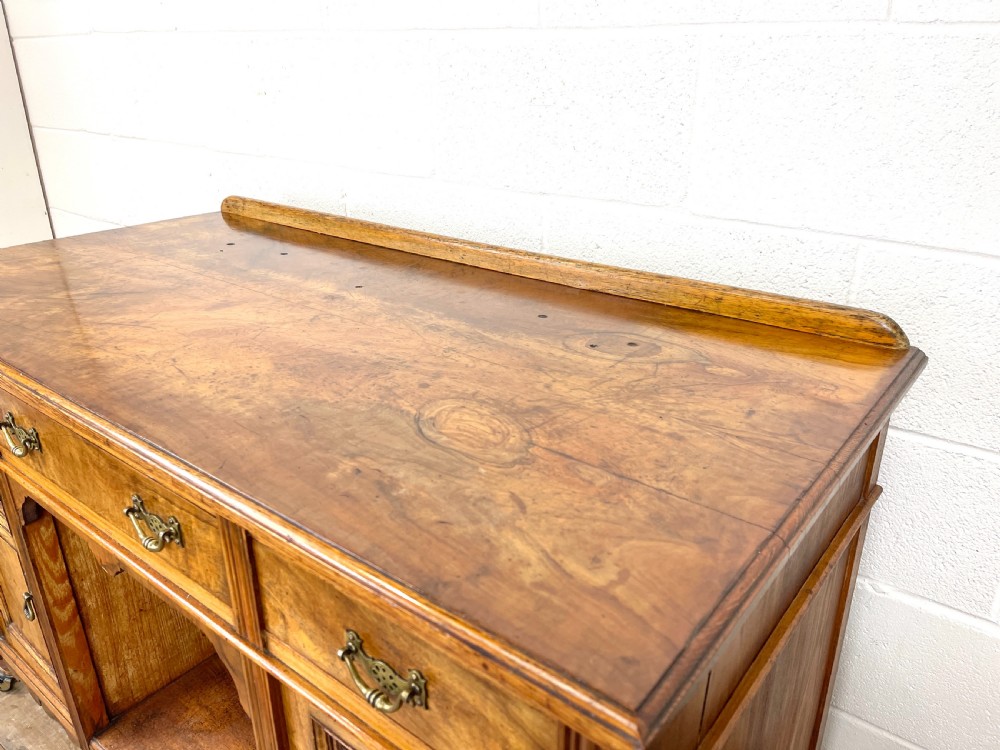 Antique Pine and Walnut Sideboard View V
