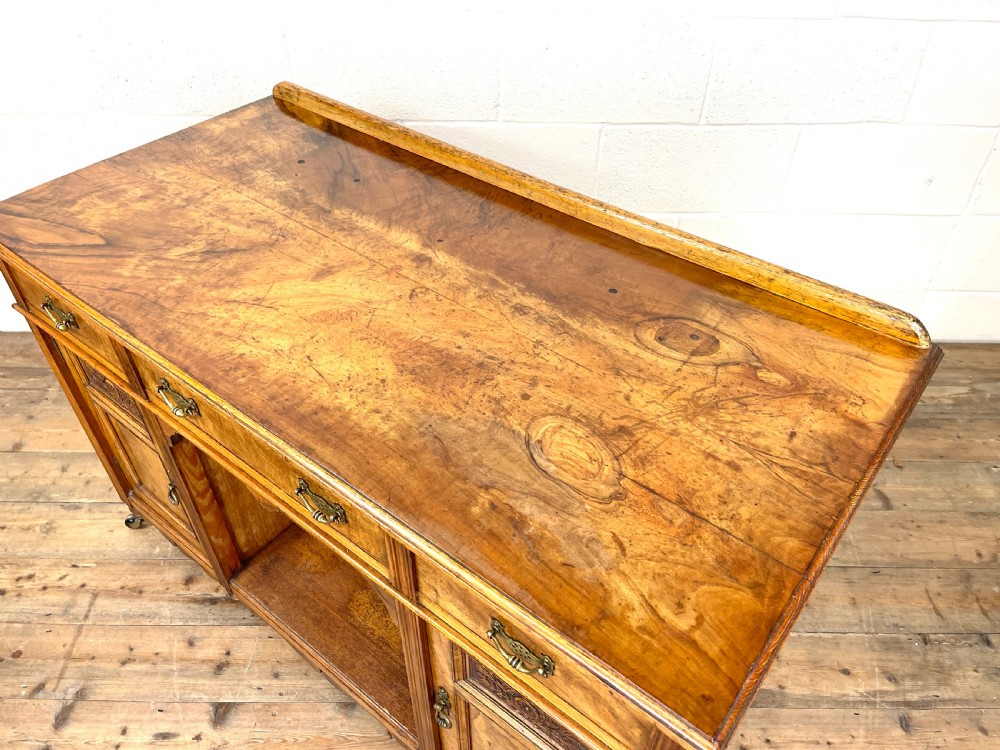 Antique Pine and Walnut Sideboard View IX
