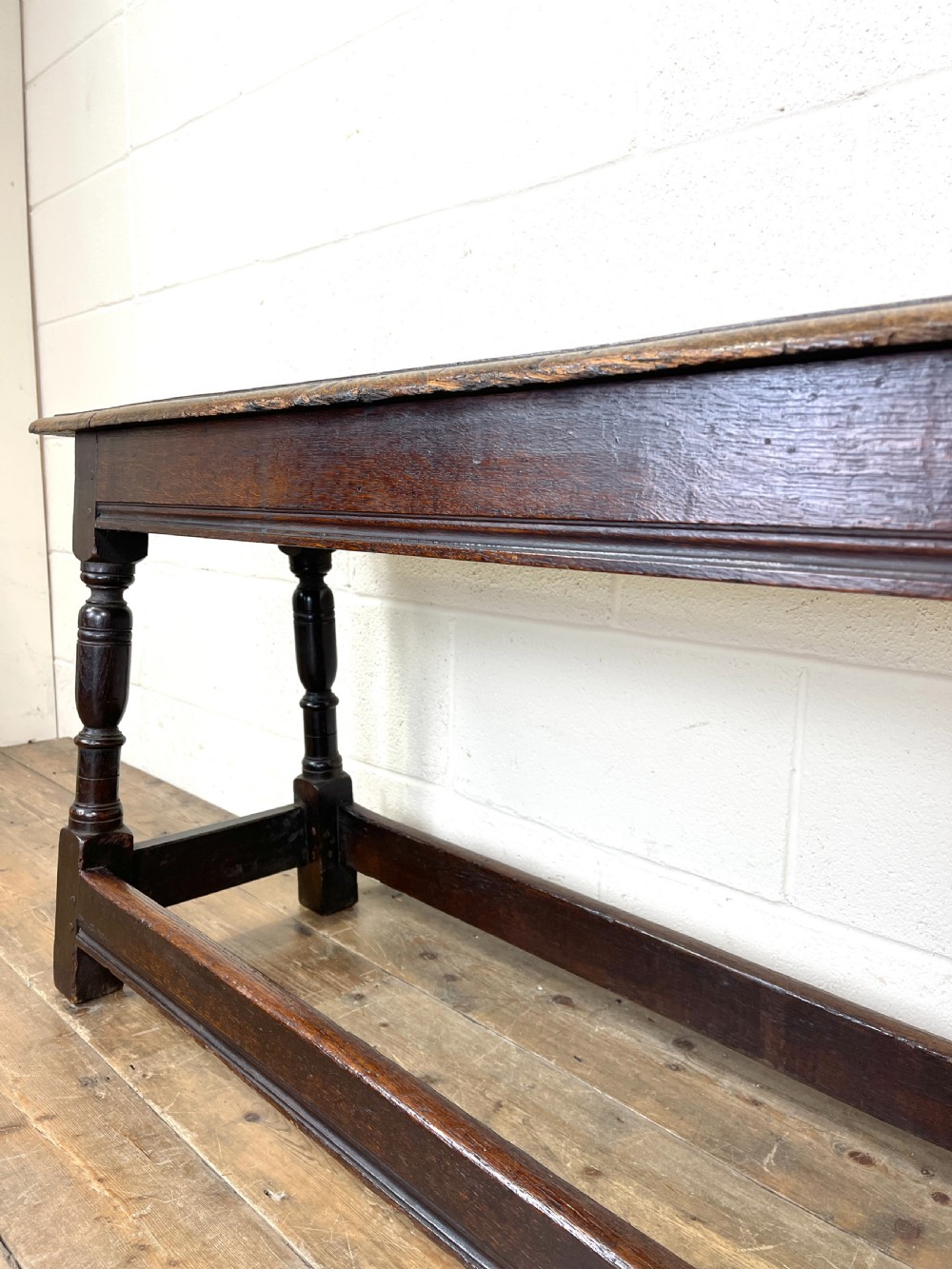 Antique 18th Century Joined Oak Bench View VIII