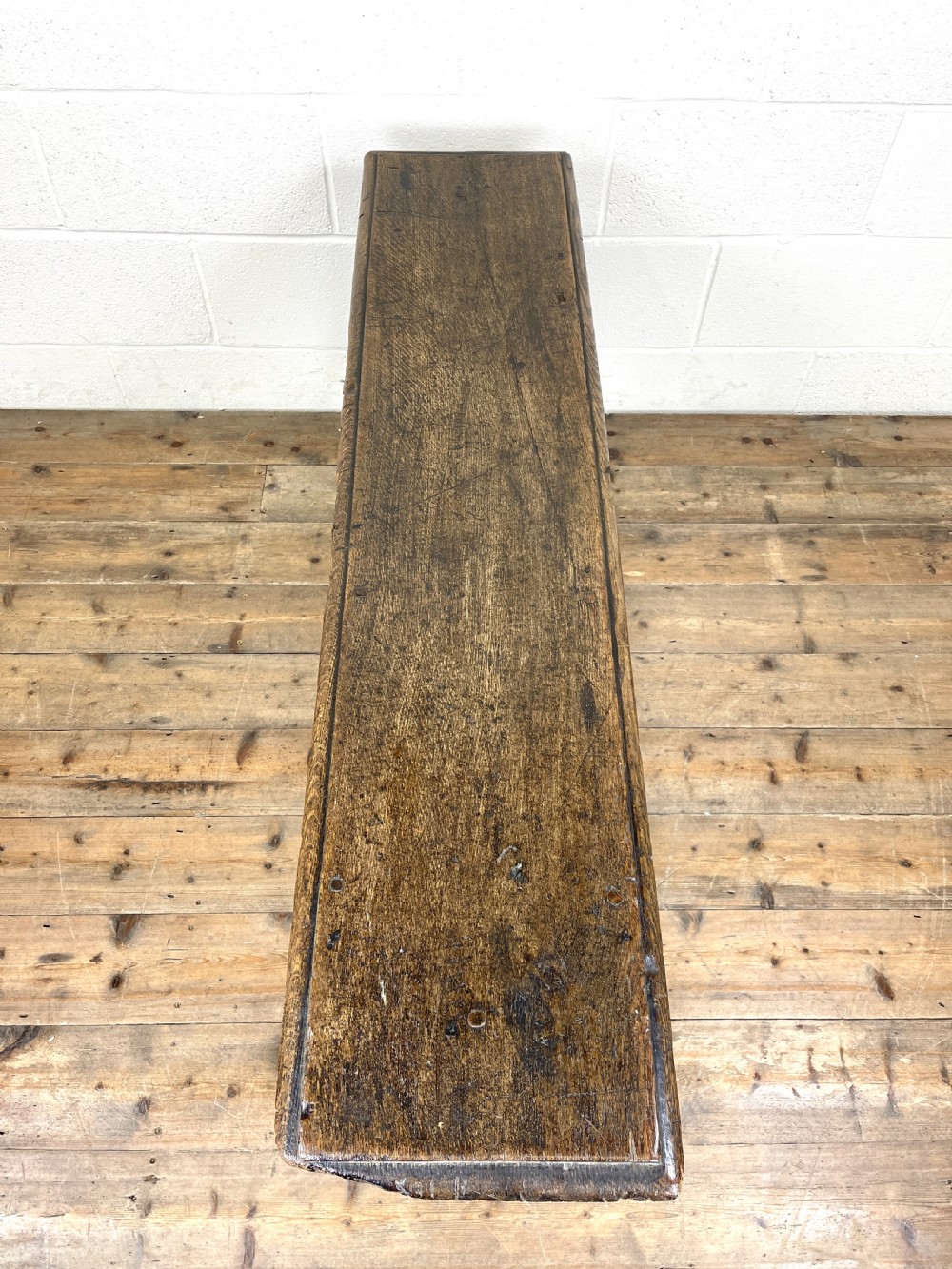 Antique 18th Century Joined Oak Bench View XIV