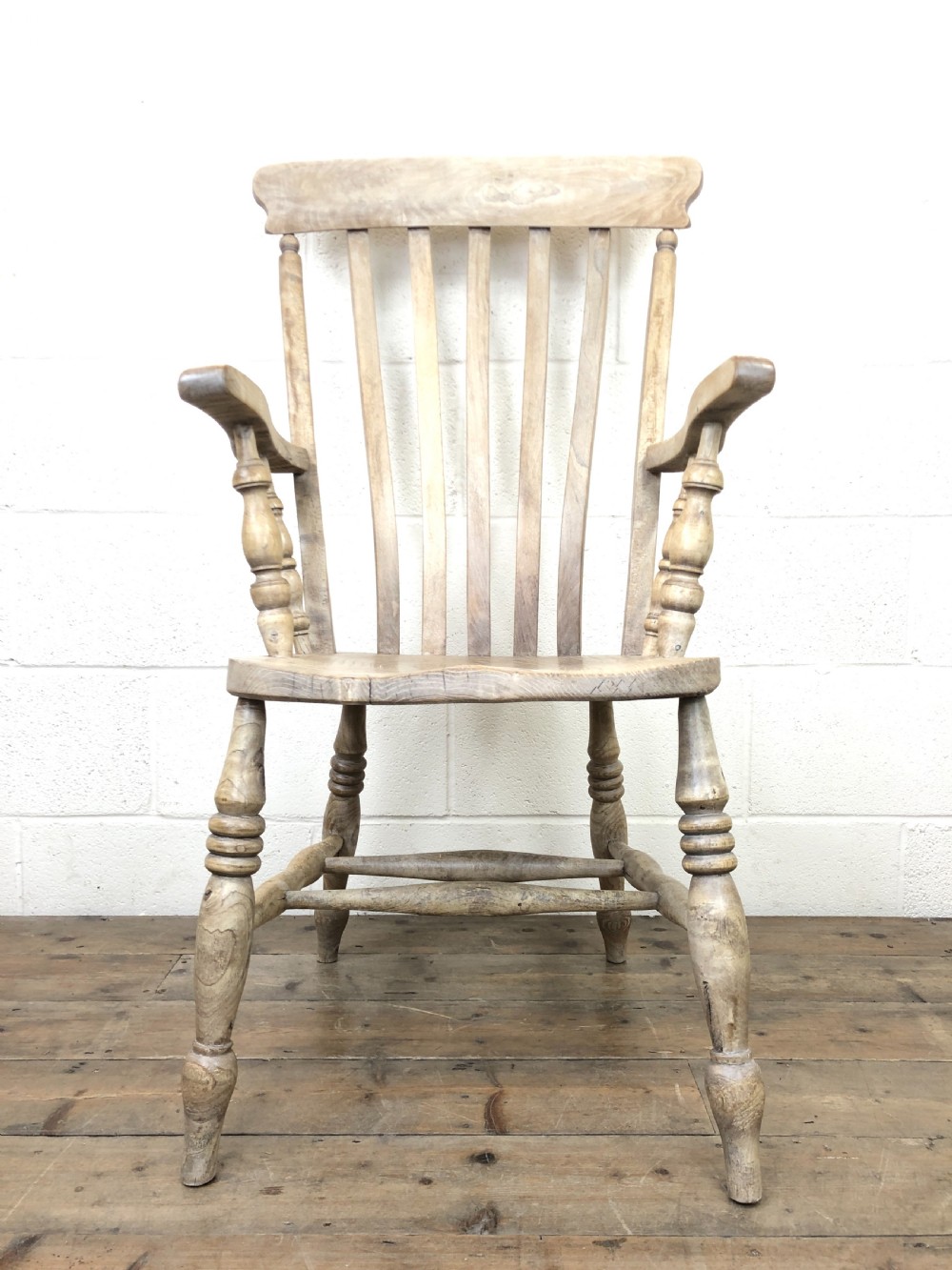 VICTORIAN ASH AND ELM COUNTRY ARMCHAIR View VI