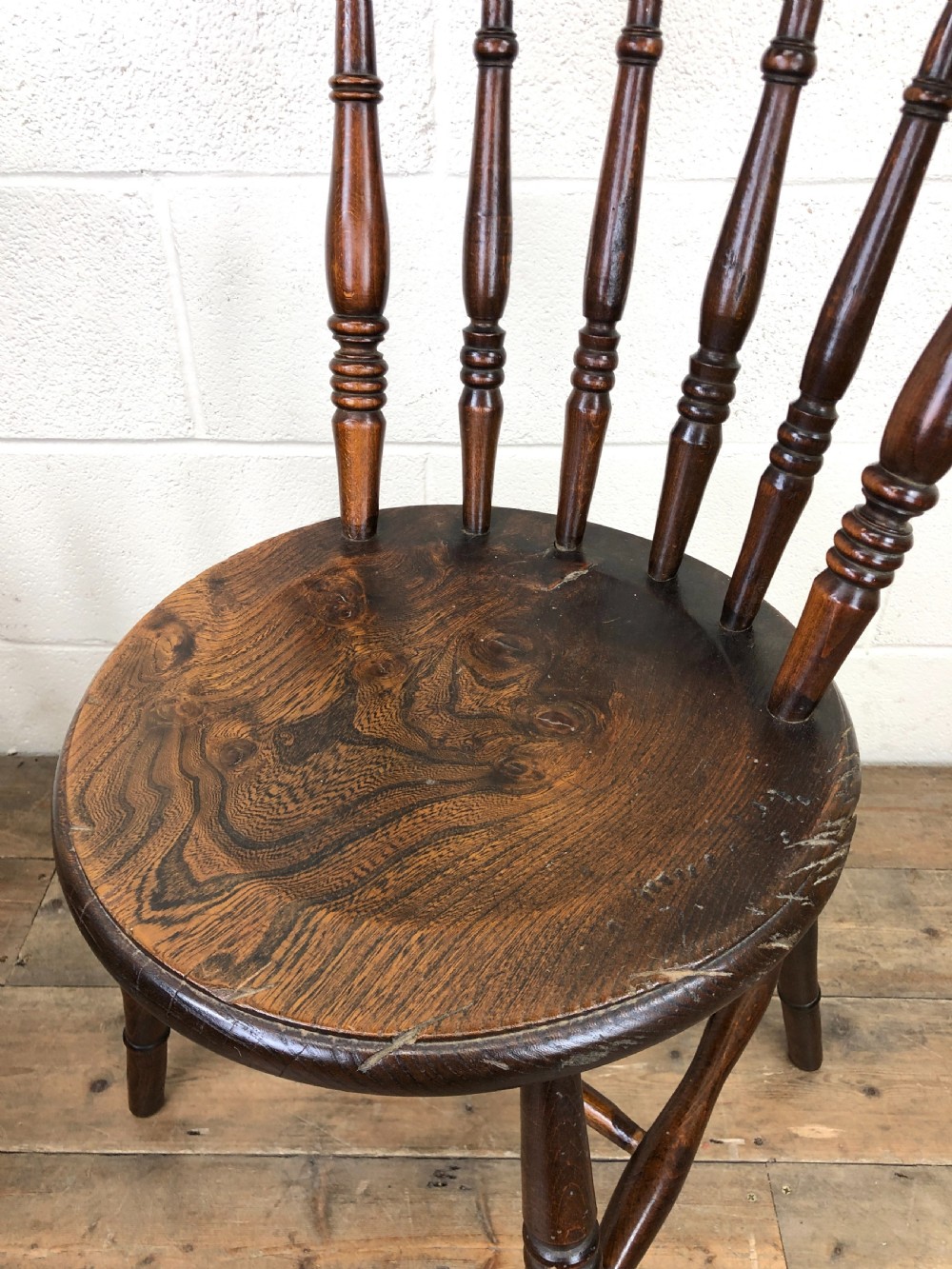 SET OF FOUR ANTIQUE PENNY DINING CHAIRS View VIII