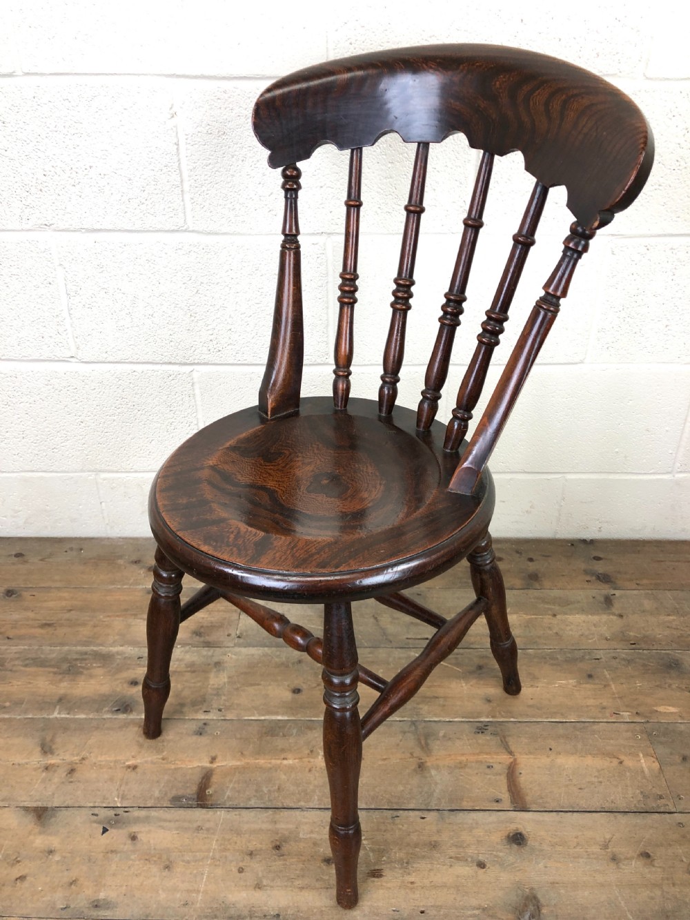 SET OF FOUR ANTIQUE PENNY DINING CHAIRS View X