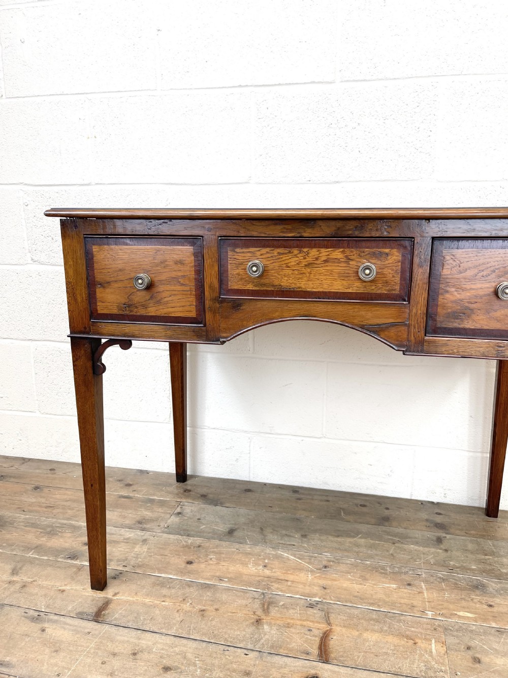 OAK AND MAHOGANY REPRODUCTION LOWBOY View III