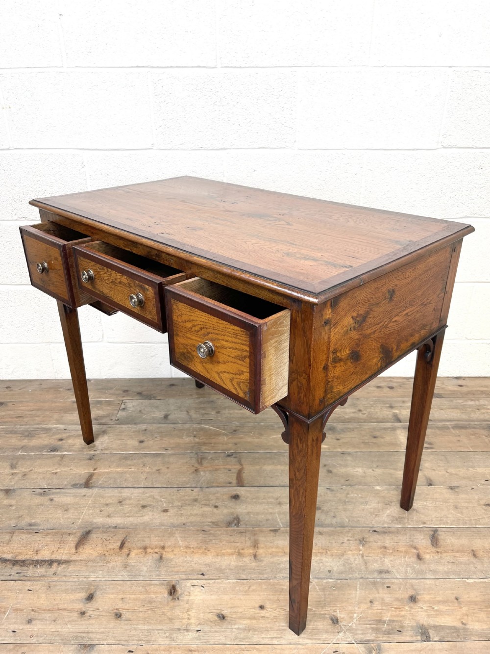 OAK AND MAHOGANY REPRODUCTION LOWBOY View IV