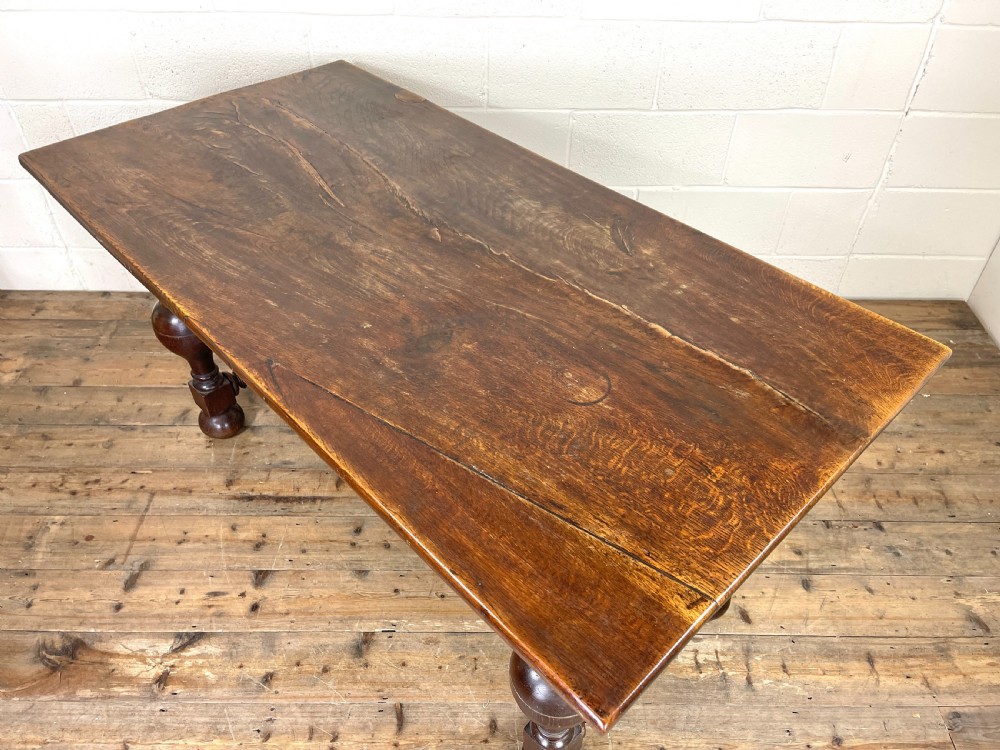 ANTIQUE COUNTRY OAK DINING TABLE View VI