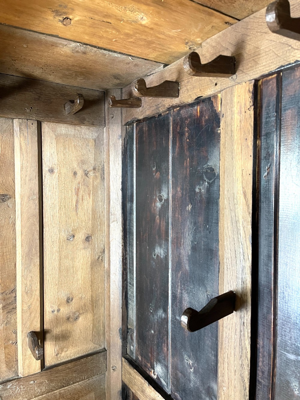Antique Carved Oak Hanging Cupboard View VIII