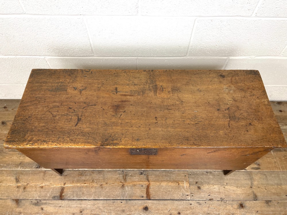 Antique Elm Six Plank Chest View II