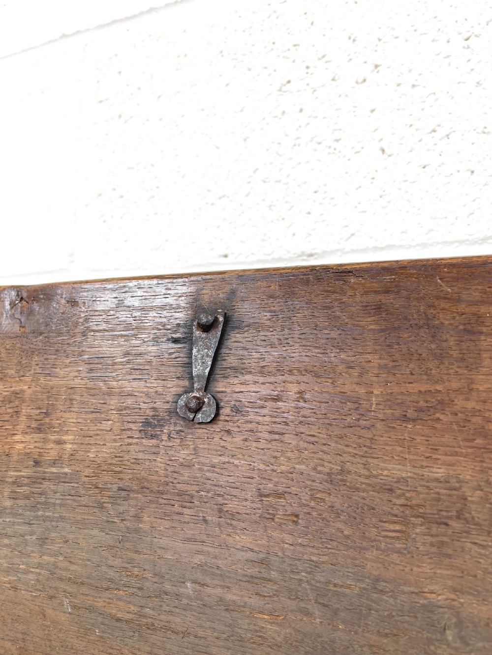 Antique Elm Six Plank Chest View VIII