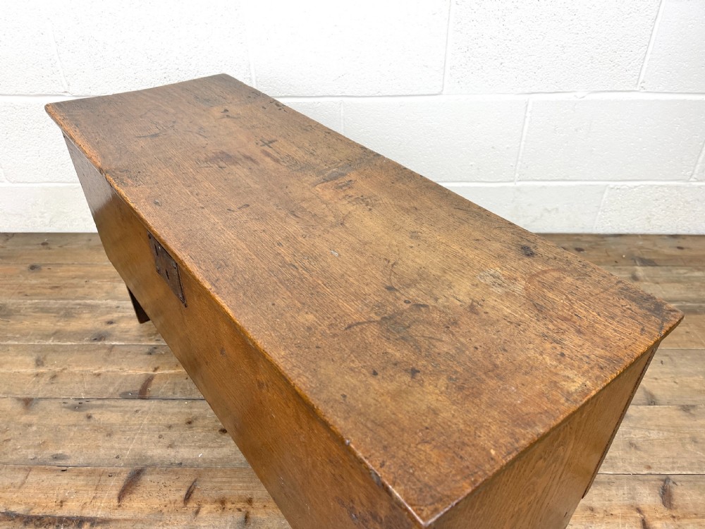 Antique Elm Six Plank Chest View XII