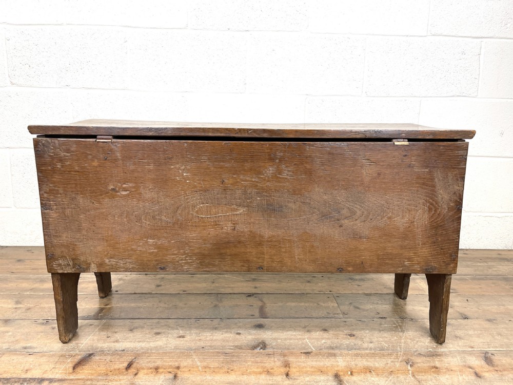 Antique Elm Six Plank Chest View XIII