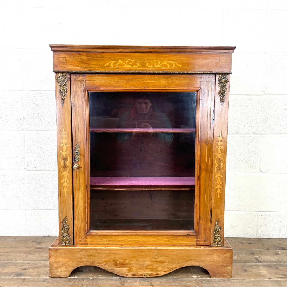 Antique Walnut Pier Cabinet