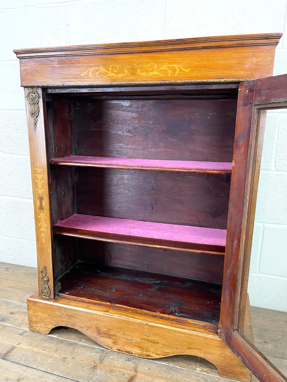 Antique Walnut Pier Cabinet View VI