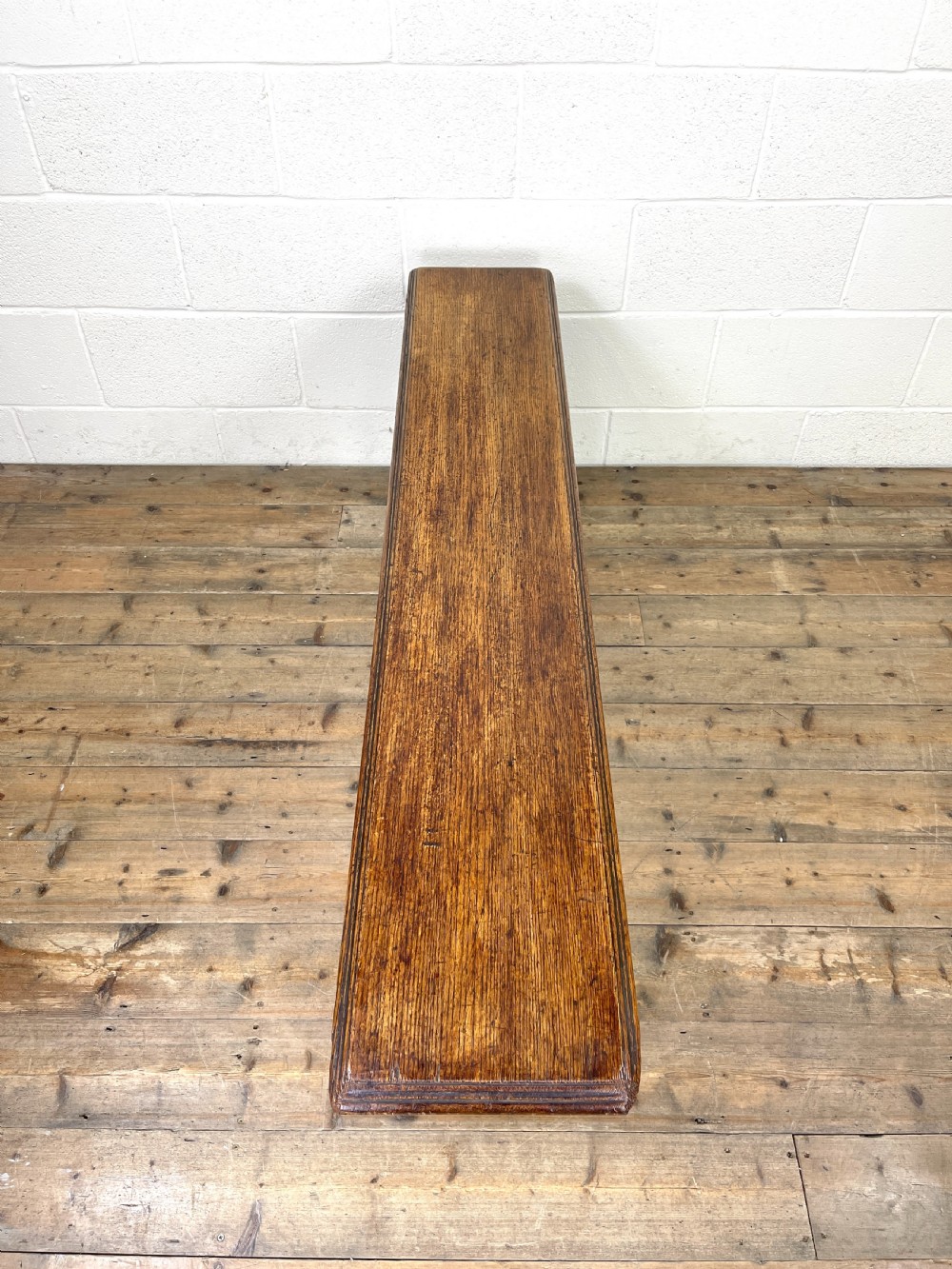 Antique Oak Refectory Bench View X