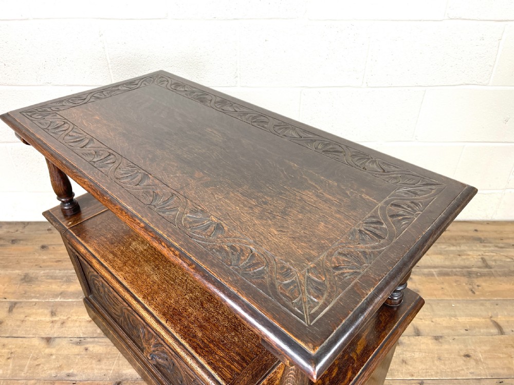 Antique Oak Settle View X