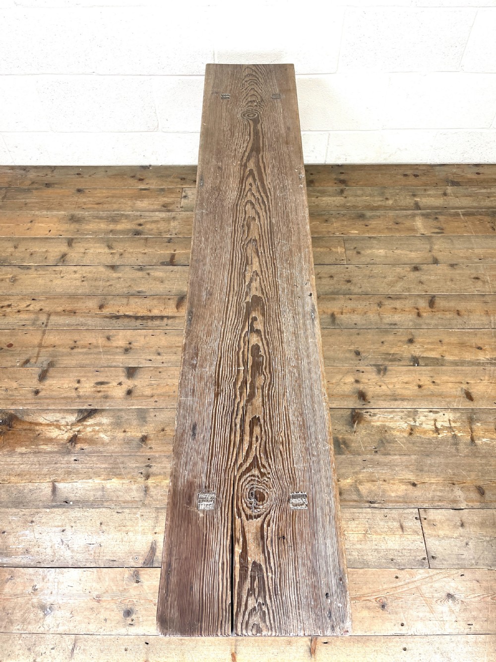 Rustic Antique Pine Bench  View X