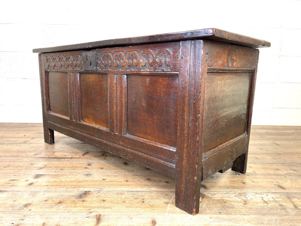 Antique 18th Century Oak Blanket Box View VI
