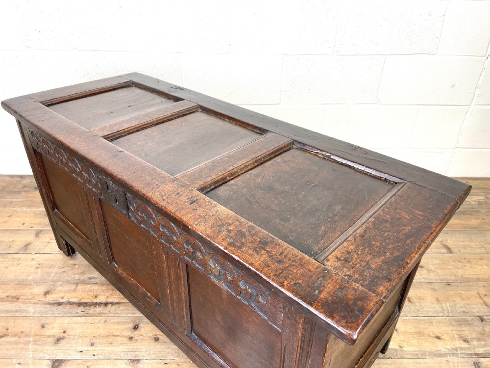 Antique 18th Century Oak Blanket Box View VII