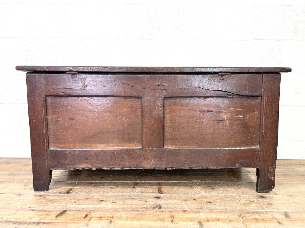 Antique 18th Century Oak Blanket Box View X