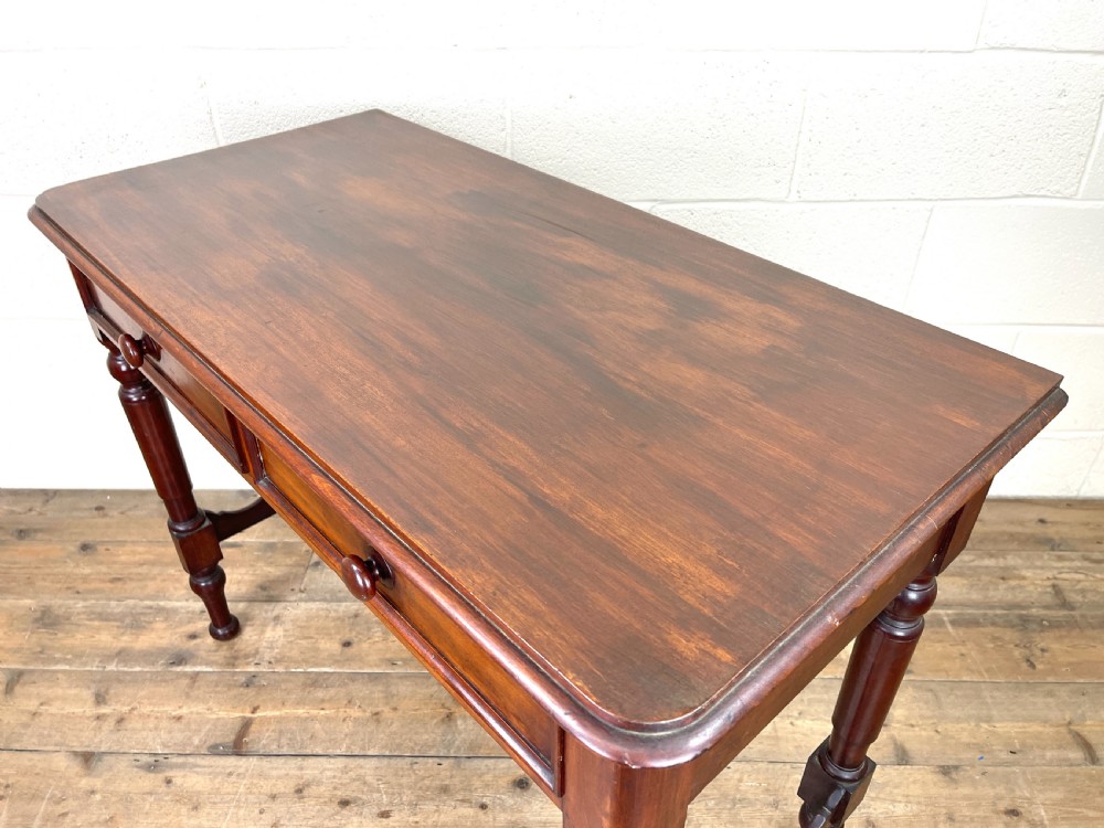 Antique Mahogany Side Table View VII