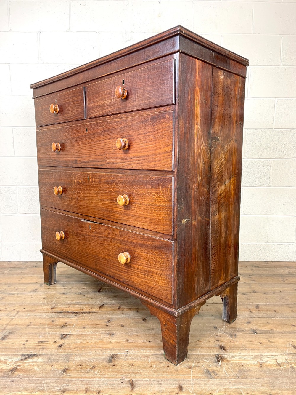 Antique Oak Chest of Drawers View V