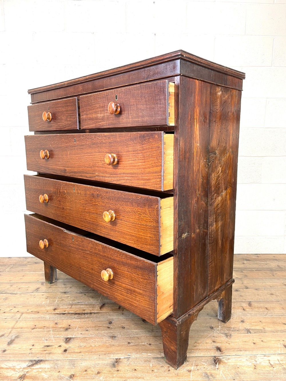 Antique Oak Chest of Drawers View VIII