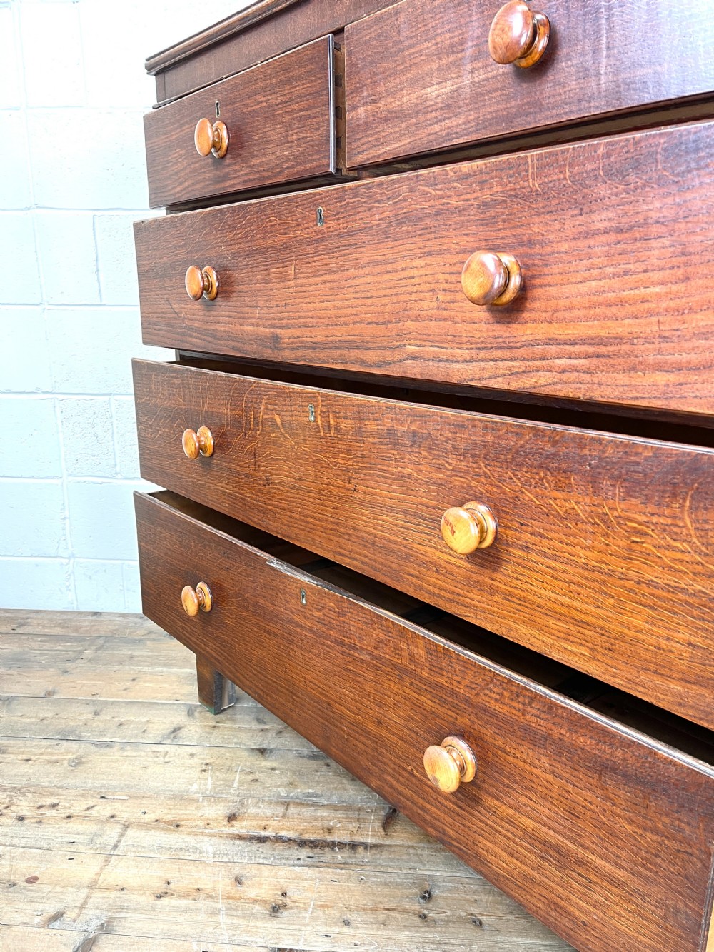 Antique Oak Chest of Drawers View IX