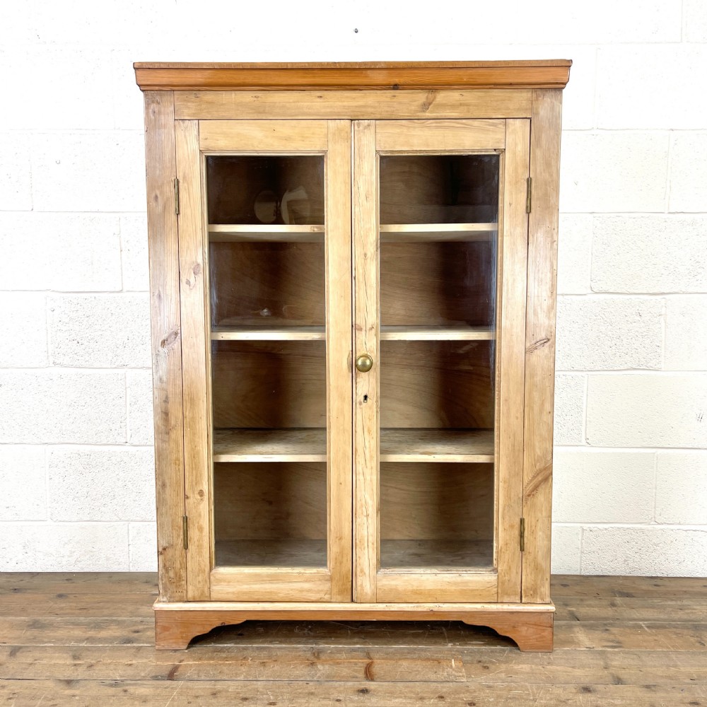 Antique Pine Glazed Cabinet