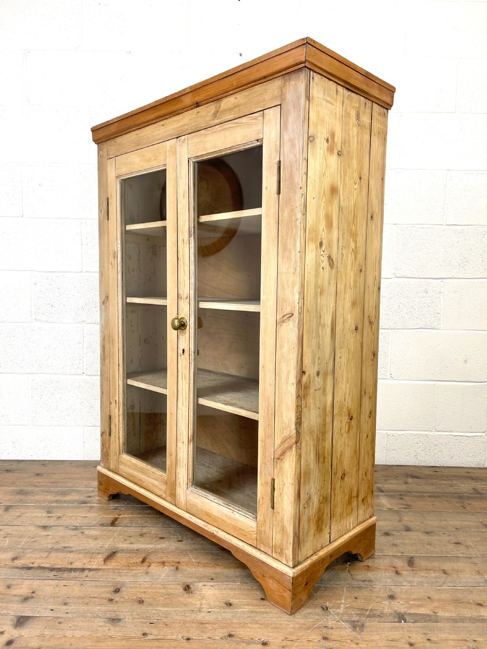Antique Pine Glazed Cabinet View IV