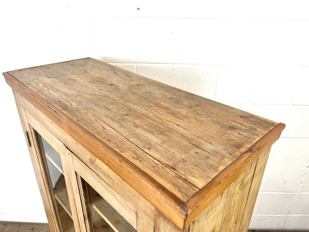 Antique Pine Glazed Cabinet View V