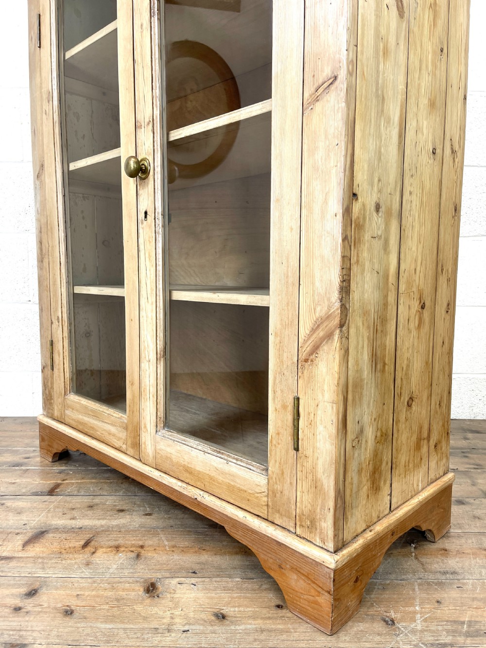 Antique Pine Glazed Cabinet View VII