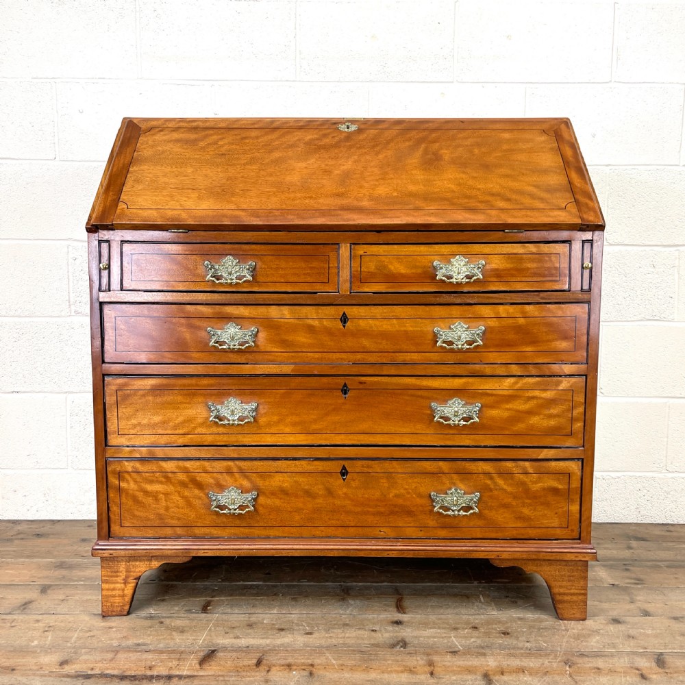 Antique Satin Birch Bureau
