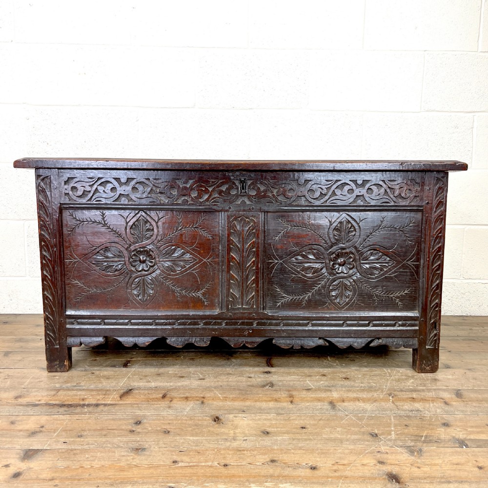 Antique West Country Oak Coffer 