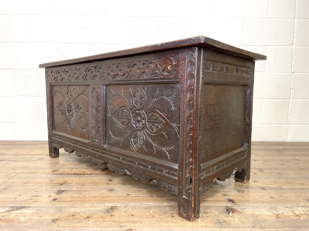 Antique West Country Oak Coffer  View IV