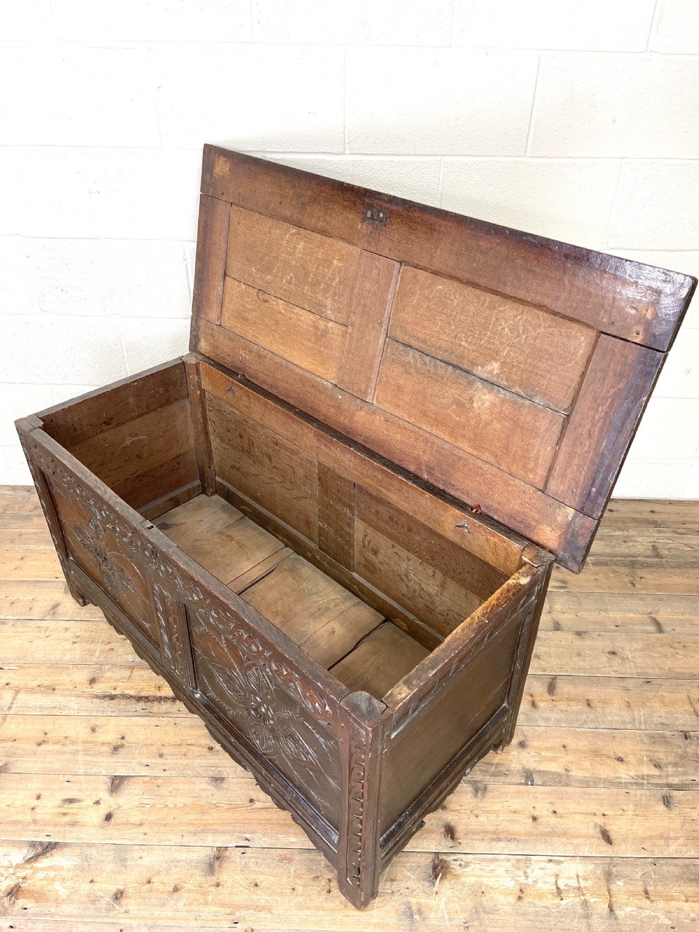 Antique West Country Oak Coffer  View VII