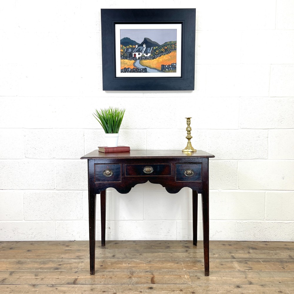 18th Century Antique Oak Side Table View II