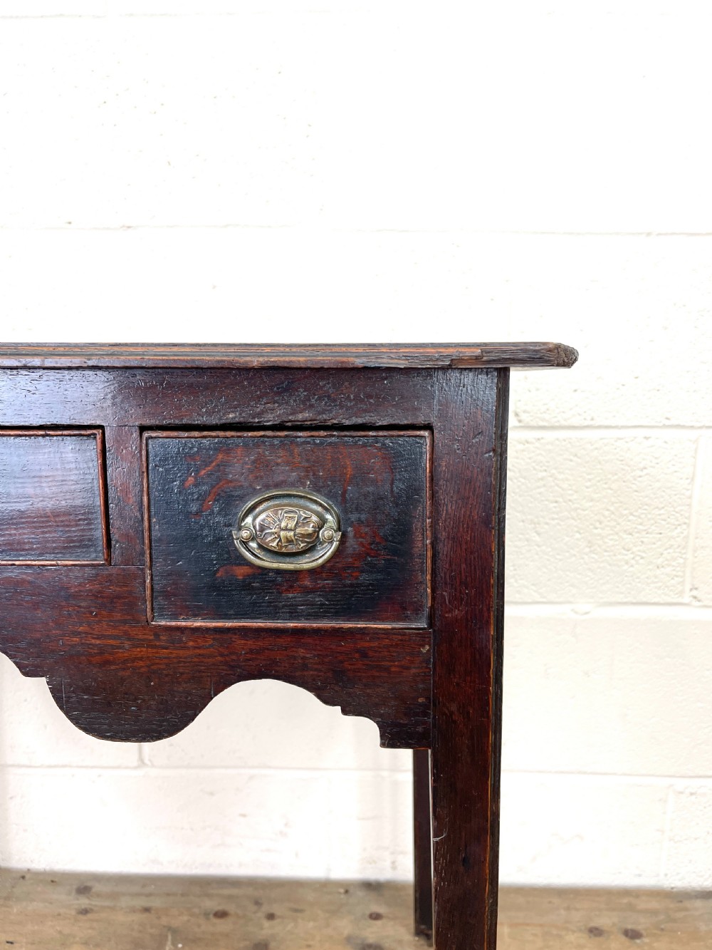 18th Century Antique Oak Side Table View IV