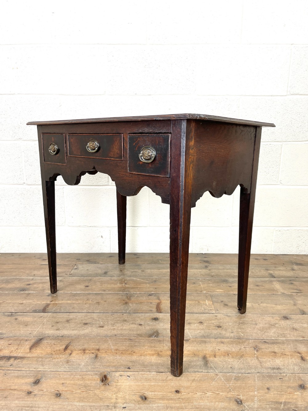 18th Century Antique Oak Side Table View VI