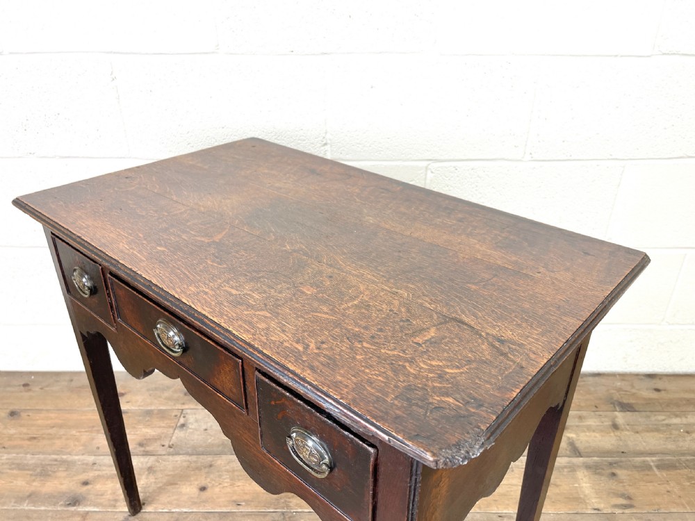 18th Century Antique Oak Side Table View VII