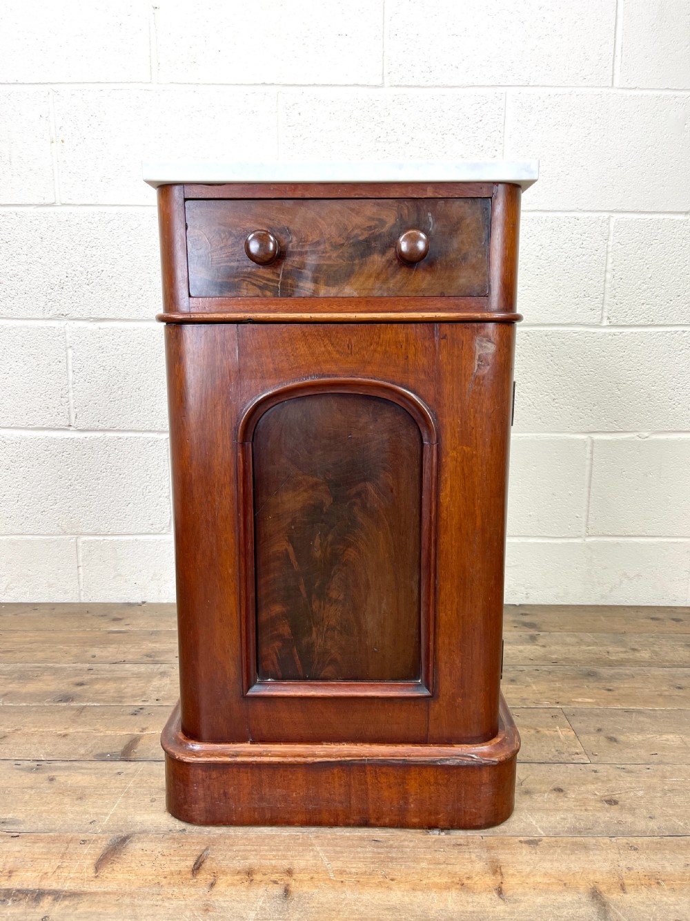 Pair of Antique Mahogany Bedside Cabinets View V