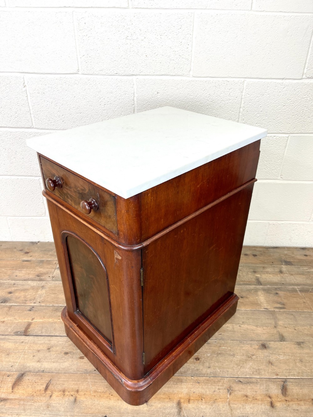 Pair of Antique Mahogany Bedside Cabinets View X
