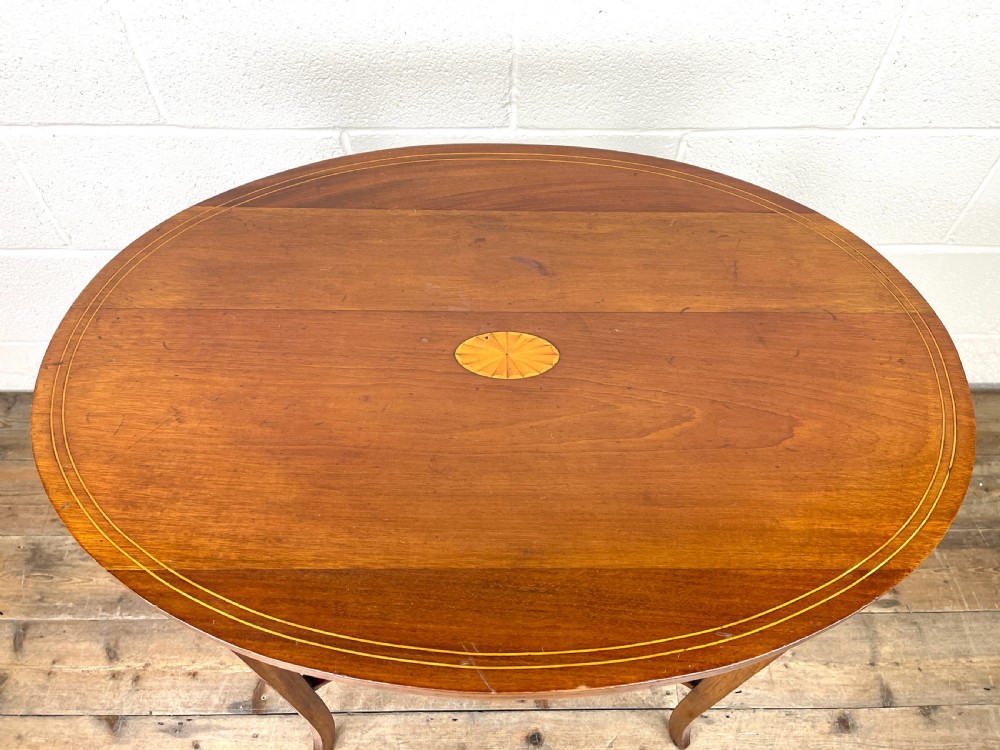 Edwardian Mahogany Oval Occasional Table View III